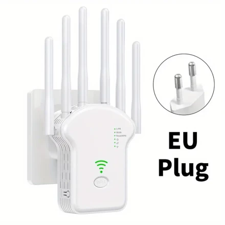 WiFi Extender/Booster | Home 2.4GHz 300Mbps, Can Accommodate 25 Devices, Covers a Wider Range than Ever WiFi Extender Home Signal Booster | Internet Booster WiFi Repeater