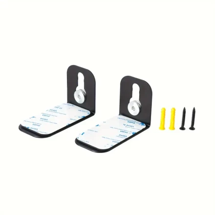 Adjustable L-Shaped Metal Wall Mount Bracket for Soundbars - Fits Smart300, 500, 600, 700, 900 Models - Durable Steel Construction with Mounting Kit (Batteries Not Included)