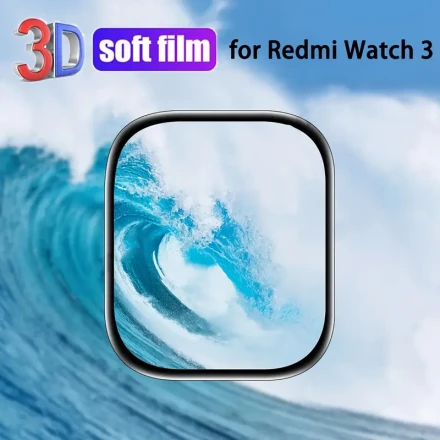 Redmi Watch 3 Soft Film Screen Protector: Waterproof & Scratch-Resistant, 3H Hardness, No Battery Included