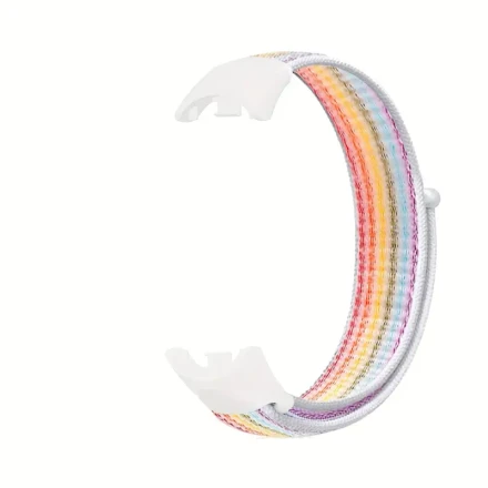 Adjustable Nylon Sport Replacement Band for Mi Band 8/9, Breathable Frameless Design with Hook-and-loop Fastener Closure