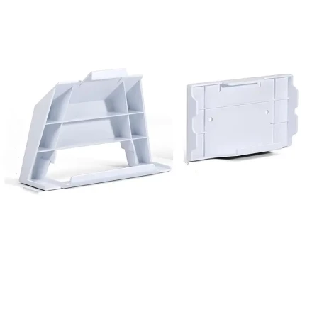 Starlink Mesh Router Gen 3 & Power Supply Wall Mount Bracket, V3 Space-Saving Design, Durable ABS Plastic, Glossy Finish, Shatterproof, Square Head Style, Easy Installation