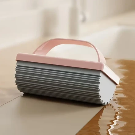 Absorbent Handheld Mop with Handle for Kitchen and Living Room Oil Stain Cleaning, Mini Desktop Cleaning Tool
