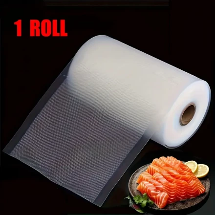 1 Roll, agashe Professional Vacuum Sealing Bags, Advanced Texture Surface, Efficient Air Removal, Leak-Proof Seal, for Bulk Food Storage, Meal Prep, Slow Cooking, Compatible with Most Vacuum Sealers, BPA-Free, Reusable, PE+PA Material, Kitchen Gadgets