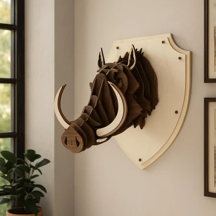 3D Warthog  Wall Art