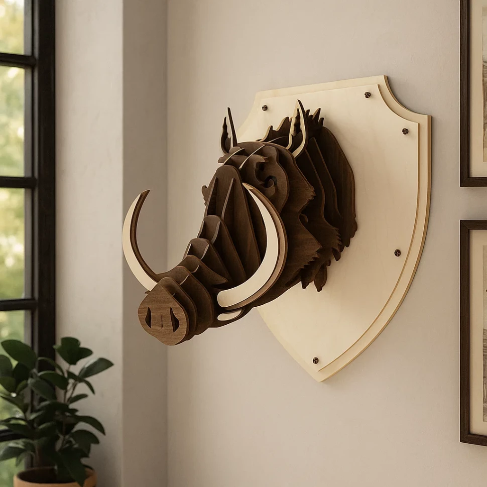 3D Warthog  Wall Art