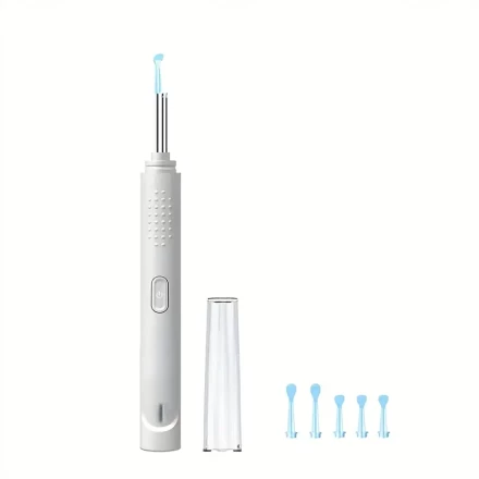 Smart Visual Ear Wax Removal Tool - Rechargeable, Wireless, USB-Powered with 130mAh Lithium Battery by HB