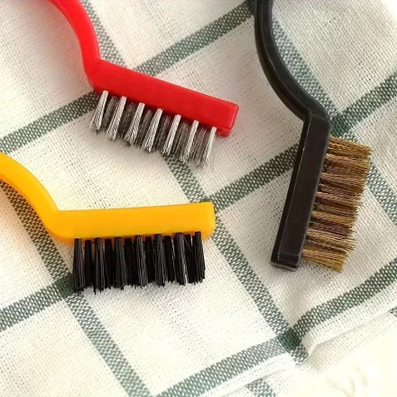 3/6 pcsDurable Brass & Stainless Steel Wire Brush Set - Effortless Rust & Dirt Removal, Ideal for Gas Stove Maintenance & More!