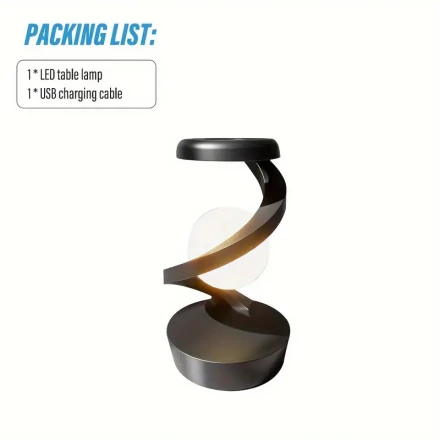 Rechargeable Reading Desk Lamp, Bedside Night Light, Outdoor LED Camping Light, with Hand-Waving Control Mode, Wireless Charging for Cell Phones, Long Built-in Battery Life, Suitable for Bedroom, Desktop, Camping, Outdoor, Emergency Situations