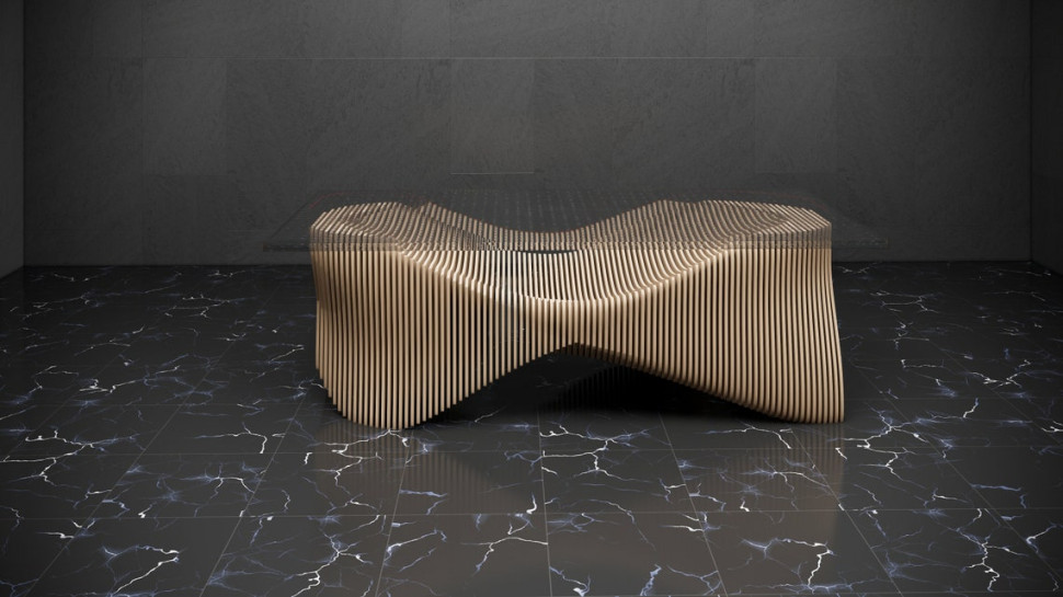 Large table with glass top