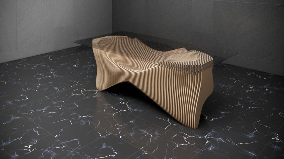 Large table with glass top