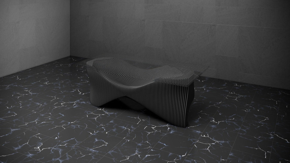 Large table with glass top