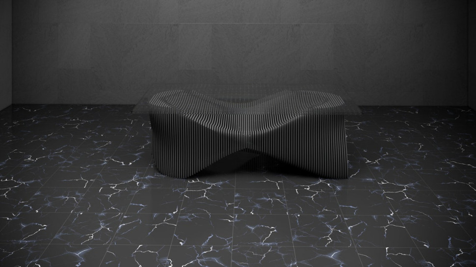 Large table with glass top