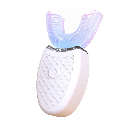 Electric Soundwave technology U-Shaped Toothbrush with LED Light - 360° Mouth Cleansing, 3 Whitening Modes, Rechargeable & Washable for Travel and Home Use, EAFC