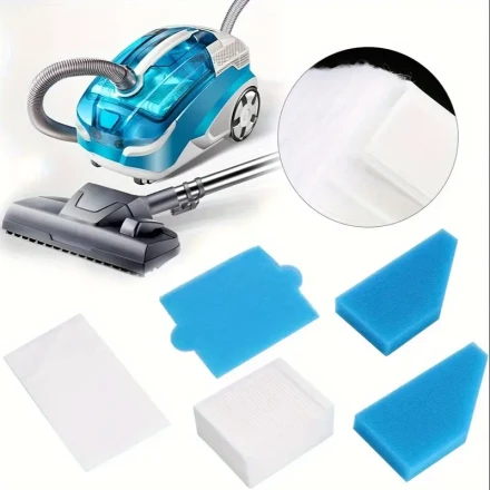 1set 5pcs Foam Filter Dust Vacuum Cleaner Vacuum Cleaner Filter Filtration System Replacement Parts Fit for Thomas 787241