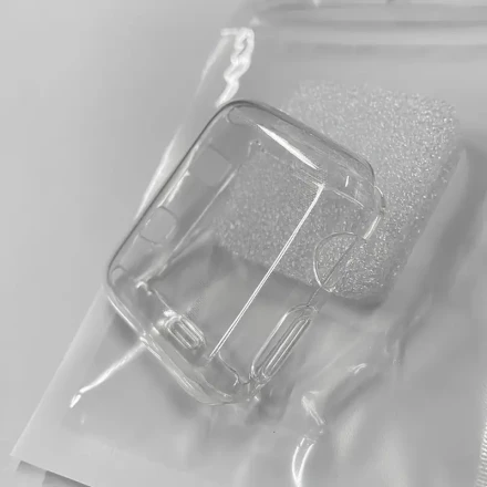 2-Pack TPU Clear Watch Case Cover Compatible with Apple Watch Series 3/4/5/6/7/8/SE/9, 38mm/40mm/41mm/42mm/44mm/45mm, Thermoplastic Polyurethane Protective Shell