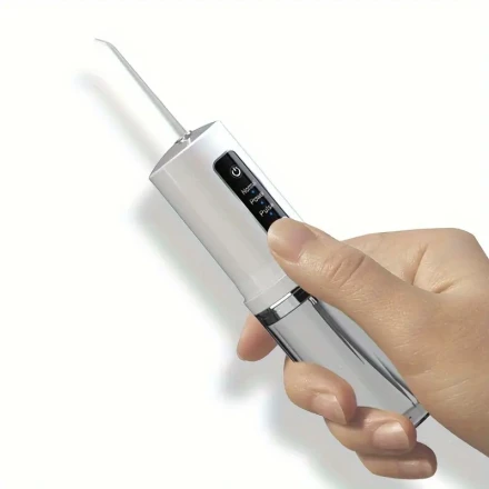 Portable Water Flosser with 4 Replaceable Nozzles - USB Rechargeable, Ideal for Home & Travel, Teeth Care, Gift-Ready