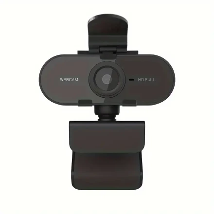 1pc 2024 Full HD 1080P Desktop Webcam with Auto Focus, USB Connectivity, Prime Lens, Automatic Exposure, Privacy Cover, Built-in Microphone, Driver-Free, for Video Conferencing, Online Meetings, Gaming