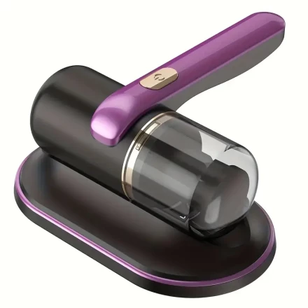 USB Rechargeable Mattress Vacuum Cleaner with Auto Heat - Ideal for Pillows, Sofas & Carpets, Pet Hair Removal Tool