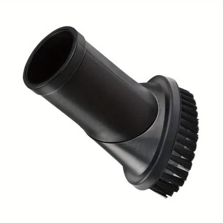 1pc Universal Vacuum Cleaner Round Brush Head, 35mm/1.38 inch Interface, Plastic, Dustproof, Compatible with Most Vacuum Cleaners, No Battery Required