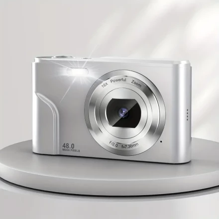 SONGDIAN 48 Megapixel 1080P HD Digital Camera Newly Upgraded 16x Digital Zoom Camera Is Suitable For Vlog 2.4-inch LCD Rechargeable Camera Photography Professional Camera Is Suitable For Teenagers And Beginners With 32G TF Card To Support Photos, Videos A