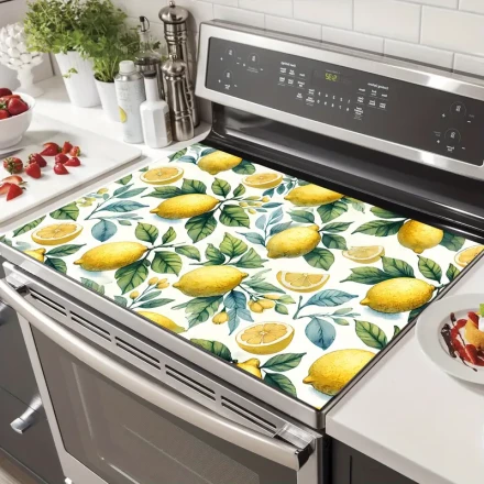 Integrated Stovetop Replacement Decor Kit 1pc High-Quality Stove Panel Shield - Heat-Resistant Gas Range Guard - Durable, Scratch-Proof, Perfect for Modern Kitchen Essentials
