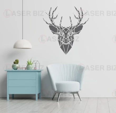 Geometric Deer Wall Art