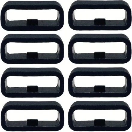 20MM Watch Bands Fastener Rings Replacement For Garmin Forerunner 245 Music/Forerunner 645/ Garmin Venu/Venu Sq/Venu 2 Plus/Garmin Vivoactive 3/ Vivomove Silicone Band Keeper Retainer Holder Loop