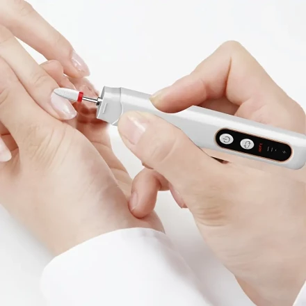 USB Rechargeable Professional Nail Drill Set - Portable Electric Manicure & Pedicure Kit with Lithium Battery, 350mAh Capacity