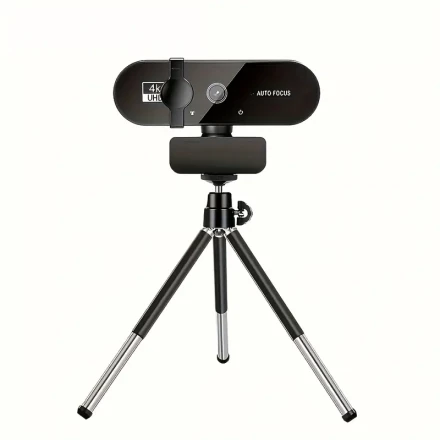 2K 4K Ultra HD Camera, Camera with Microphone, 2 Microphone Streaming Camera, Computer Camera, Plug and Play USB Camera, for Online Calls/Meetings, Zoom/Skype/Facetime, Laptop/PC