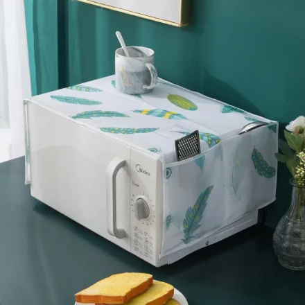 1pc Dust Cover Microwave Cover Refrigerator Dust Cover Universal Oven Cover Nordic Oil-proof Beauty Refrigerator Washing Machine Fabric Cover Cloth Cover Towel