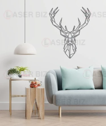 Geometric Deer Wall Art