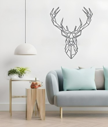 Geometric Deer Wall Art
