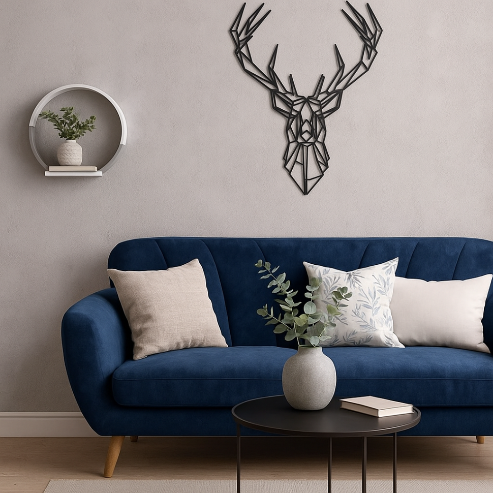 Geometric Deer Wall Art