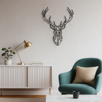 Geometric Deer Wall Art