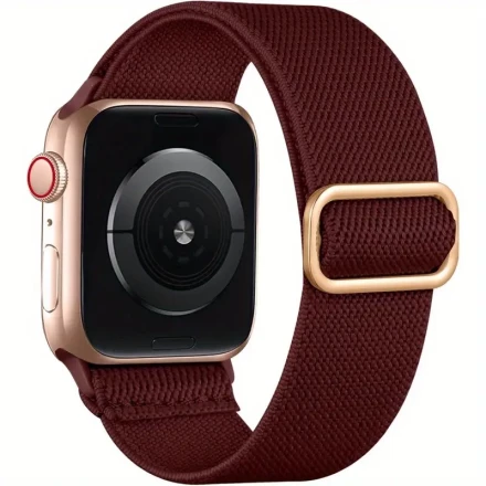 1pc Braided Band for Apple Watch Series 10 9 8 7 46mm 45mm 41mm Ultra 2 49mm Series 6 5 SE 44mm 40mm Series 4 3 2 1 38mm 42mm Men for iWatch Bands Women Stretchy Nylon Solo Loop Sport Strap