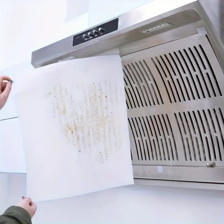 High-Quality Range Hood Filter Net - Odor-Removing, Easy-to-Clean Stove Exhaust Duct Filter Membrane for Fresh Kitchen Air, Hygienic Cooking Environment, Compatible with Various Stove Exhaust Pipes