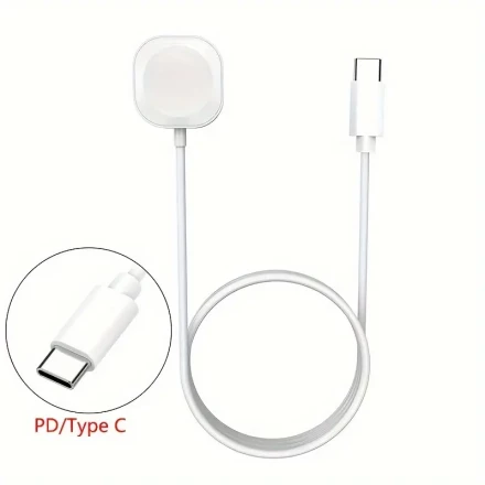 The Magnetic Wireless Charger For Watches Is Compatible With USB Type C Charging Cable For IWatch 9 8 7 6 SE 5 4 3 2 1.