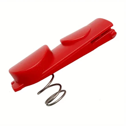 Easy-Install Red Vacuum Cleaner Head Clip Latch Tab Button with Spring for Dyson V7, V8, V10, V11, V15 - Durable, Secure Fit Accessory, Secure Fit Component|Ergonomic Design|Metallic Spring Mechanism