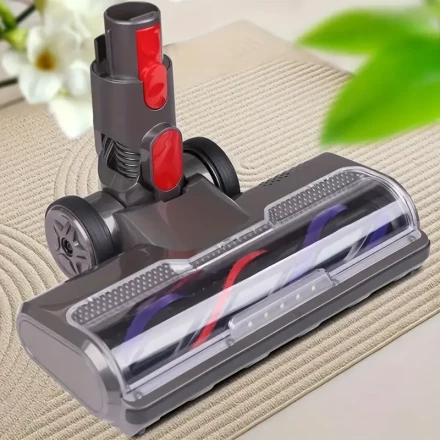 1pc for Dyson V7/V8/V10/V11/V15 Vacuum Cleaner, Plastic Floor Brush Head Attachment, Uncharged Power Mode, No Battery Required, Efficient Tile and Hardwood Cleaning Tool