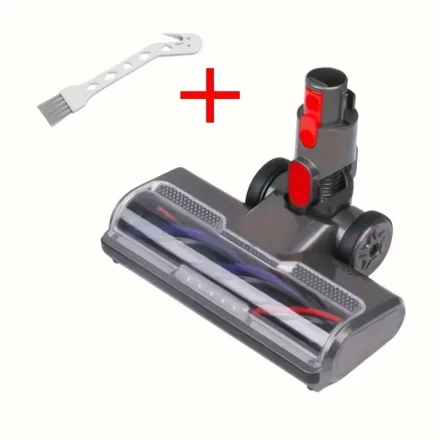 1pc for Dyson V7/V8/V10/V11/V15 Vacuum Cleaner, Plastic Floor Brush Head Attachment, Uncharged Power Mode, No Battery Required, Efficient Tile and Hardwood Cleaning Tool