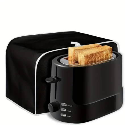 Coffee Print Protective Cover for Toaster, Bread Machine, and Small Household Appliances - Size S