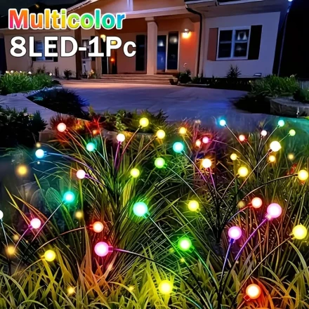 Solar Firefly Lights, 8 Modes Solar Garden Lights, Outdoor Decorative Lights, 2025 New Firefly Lights, can be used for patio, travel, camping, super shopping malls