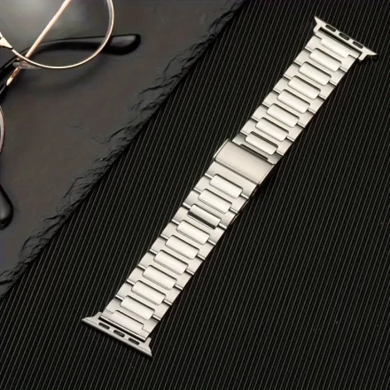 1pc Stainless Steel Watch Band, Compatible with Apple Watch Ultra/SE Series, 38mm-49mm, Replacement Strap for iWatch 1-9