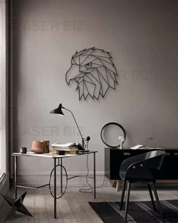 Geometric Hawk Wall Art