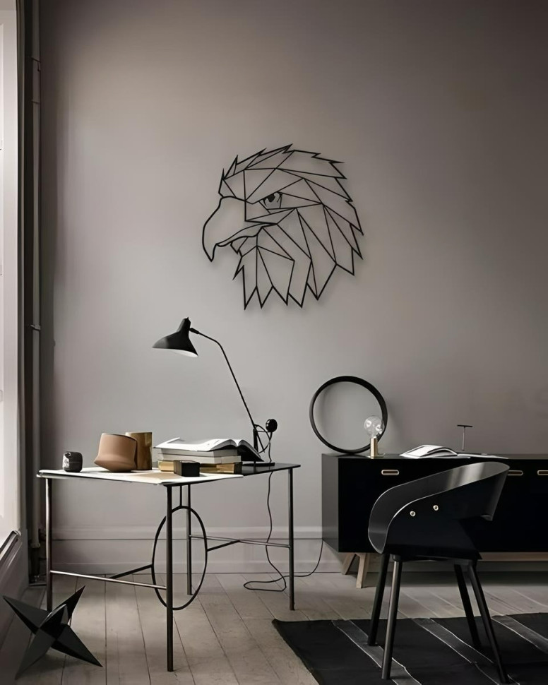 Geometric Hawk Wall Art