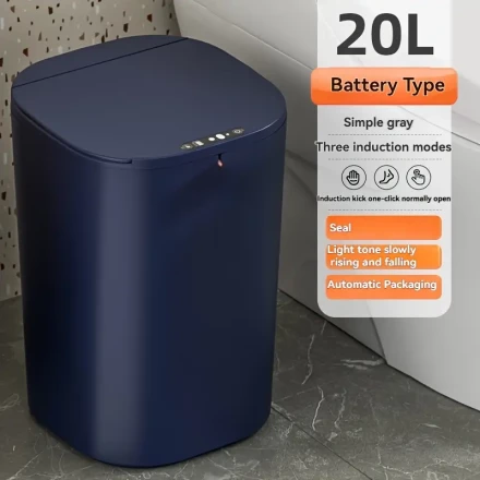 New Intelligent Large Capacity, Three Opening Modes, One Pull Automatic Packaging, Excellent Appearance, High-Quality Living Room, Bedroom, Office, Hotel, Outdoor Kitchen, Garbage Bin, High-End Gift