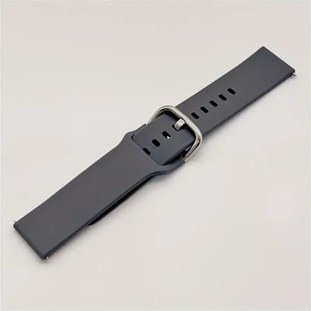 20mm/22mm Silicone Watch Bands for Samsung Galaxy Watch Active 2/3/4/5/6/7, 40mm/42mm/45mm/46mm, Gear S2/S3, Amazfit GTR, Non-Water Resistant, Tang Buckle/Loop Fastener, Unisex Wristbands