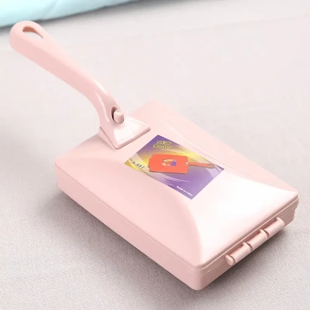Household Double Roller Dusting Brush Carpet Cleaning Vacuum Brush Multifunctional Clothing Hair Removal Brush Bed Brush