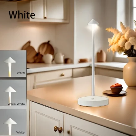 USB Rechargeable LED Desk Lamp - Portable, Touch-Controlled Table Light for Bedroom, Dining & Parties - Perfect Valentine's Day, Holiday & Christmas Gift