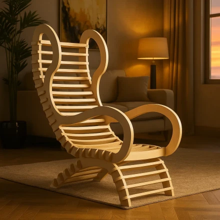 Eco-Friendly Sculptural Armchair